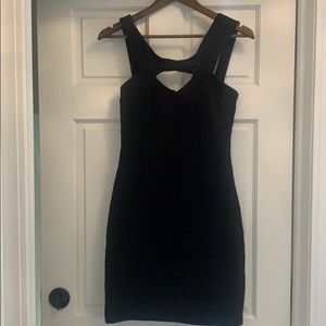 Black cocktail dress